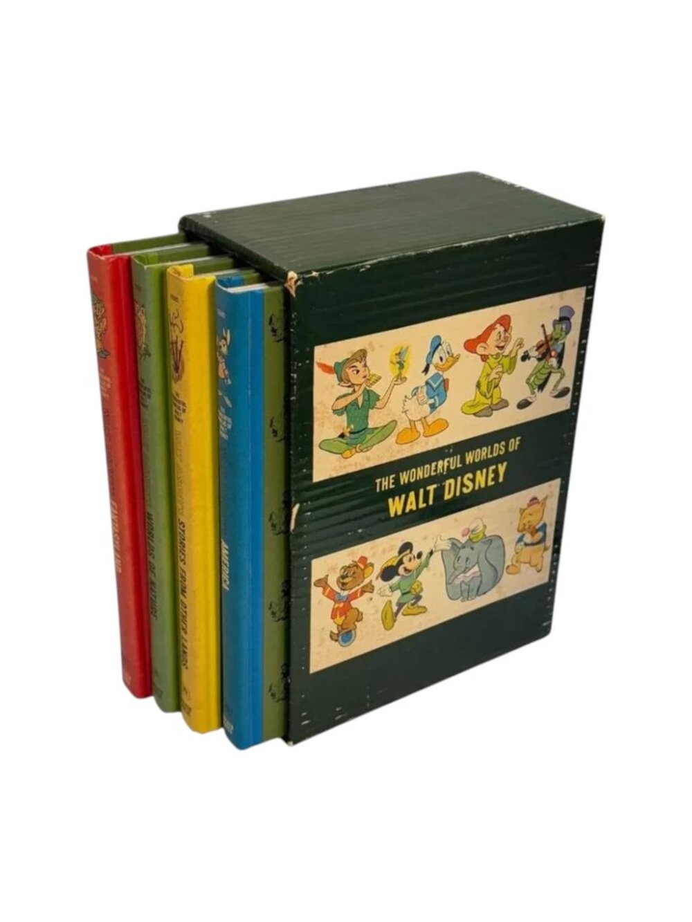 Disney Wonderful World Fantasyland Nature America 1965 4‎ Book Box Set